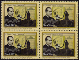 Bloque 4 - BRASIL - 2011 - P. R. Landell de Moira - Patron de los Radioaficionados de Brasil